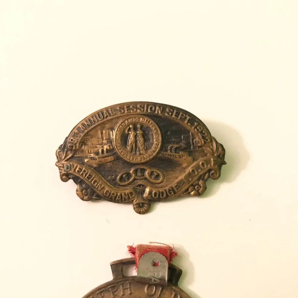 Vintage 1922 98th Annual Session Odd Fellows Medal Joseph  Oliver - Picture 2 of 8